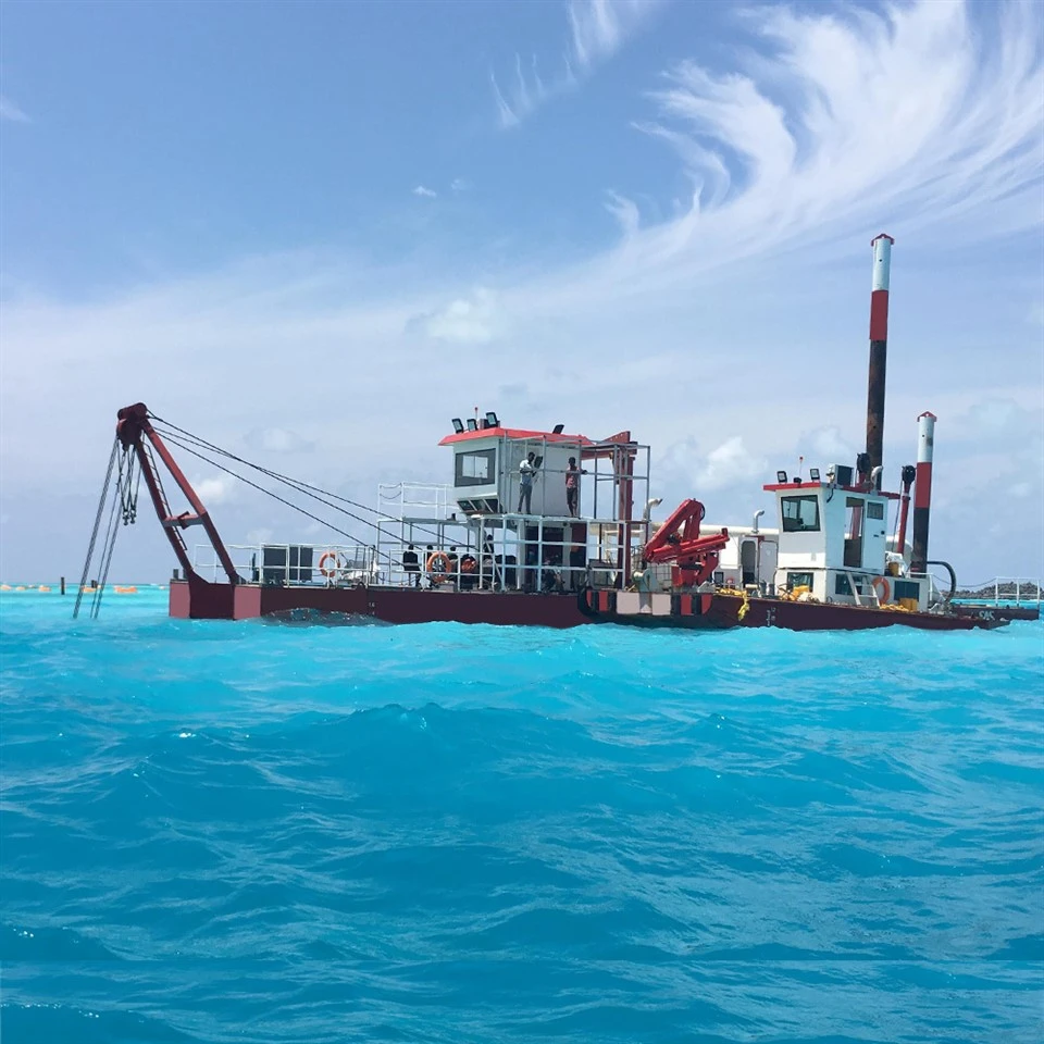 Màquina de dragatge de sorra de 4000 m3 en dragatge de mar